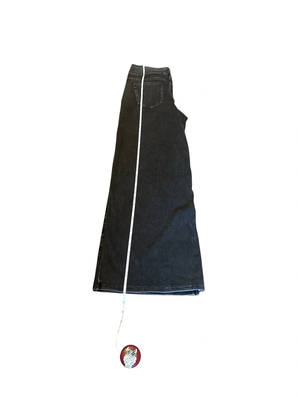 Halara Wide Leg Black Women's Jeans with Elastic Waist - Picture 3 of 8